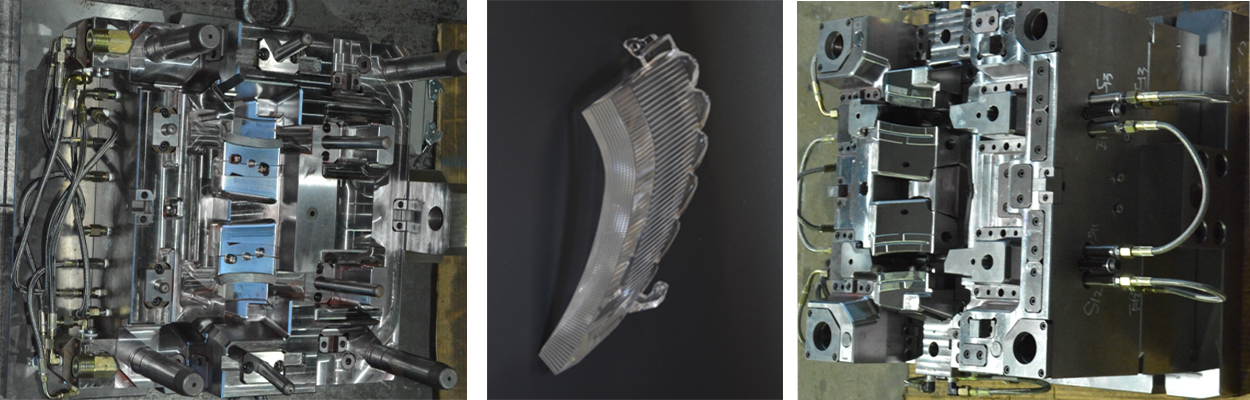 Thick wall light guide mold 
