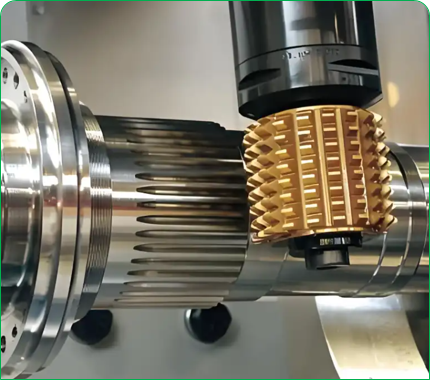 Gear hobbing processing